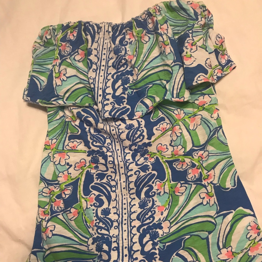 lilly pulitzer tube top!